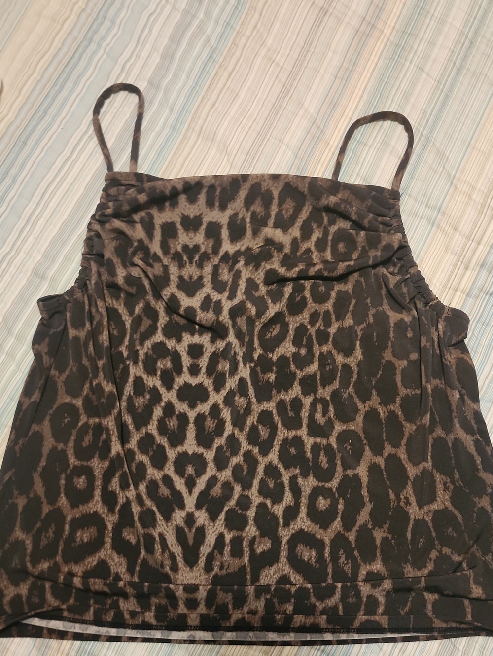 H&M Leopard Print Bandeau Cami - Black & Brown